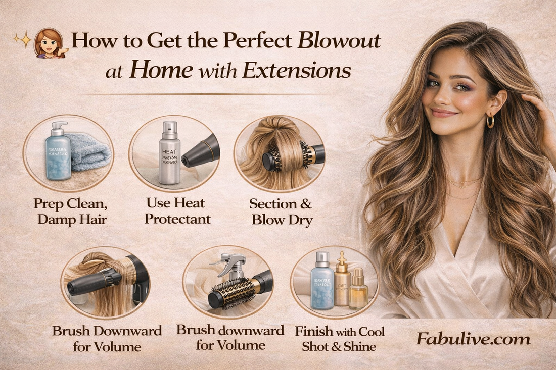 How to Get the Perfect Blowout at Home with Extensions