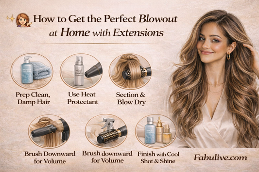 How to Get the Perfect Blowout at Home with Extensions