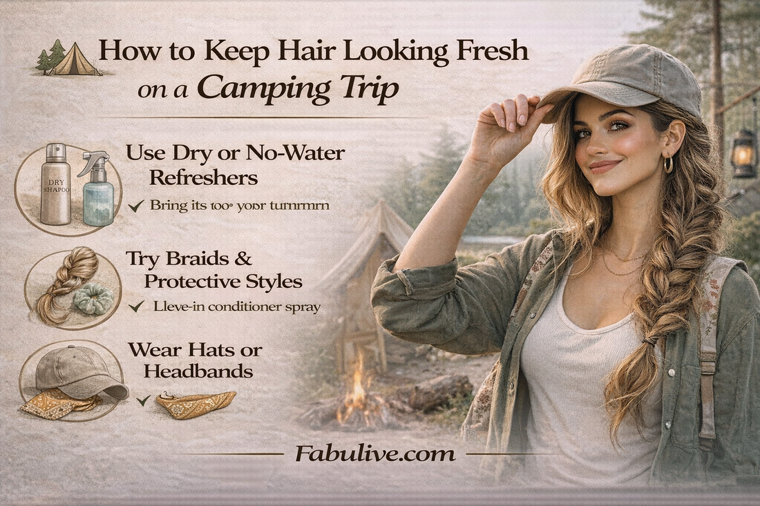 How to Keep Hair Looking Fresh on a Camping Trip
