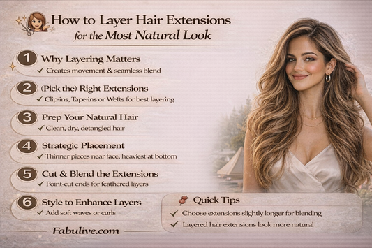 How to Layer Hair Extensions for the Most Natural Look