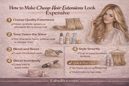 How to Make Cheap Hair Extensions Look Expensive