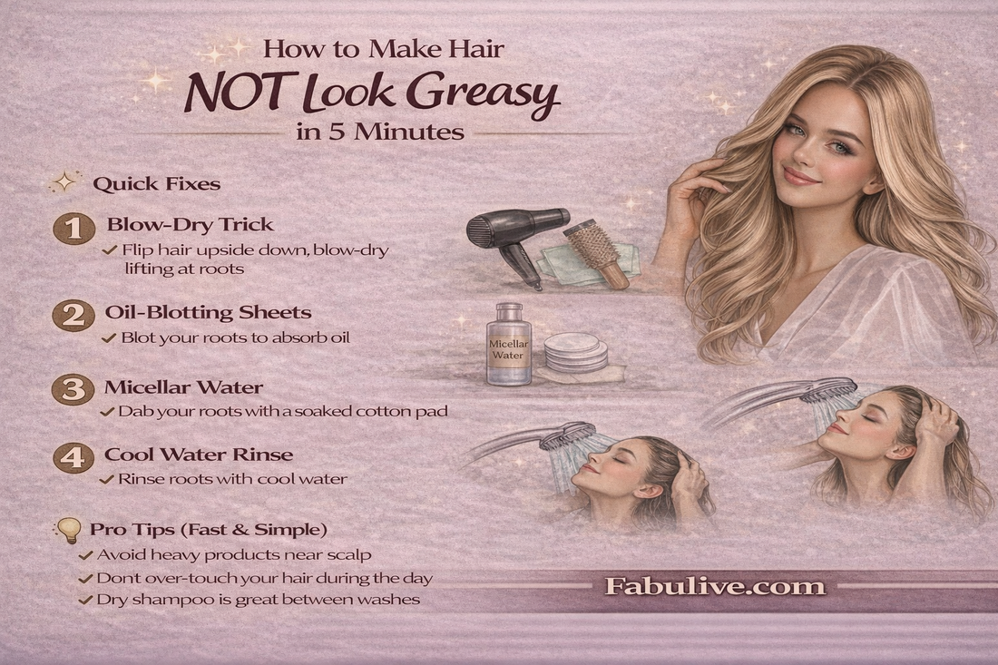 How to Make Your Hair Not Look Greasy in 5 Minutes