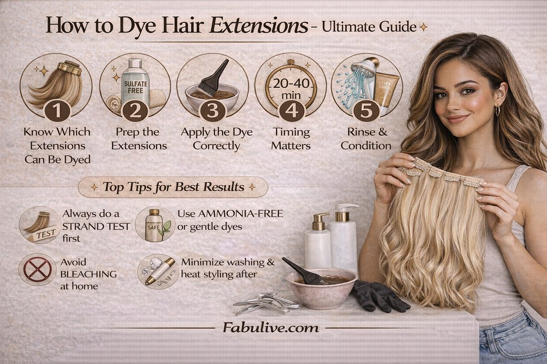How to Dye Hair Extensions: A Complete Guide for the Best Results