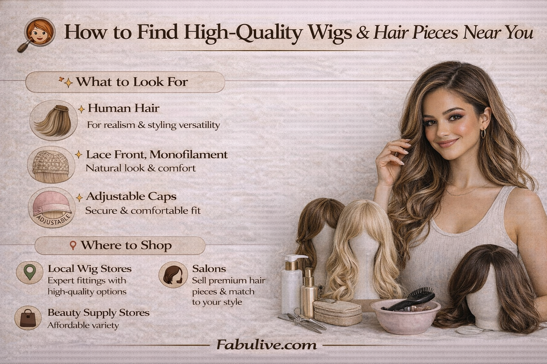 How to Find High-Quality Wigs and Hair Pieces Near You