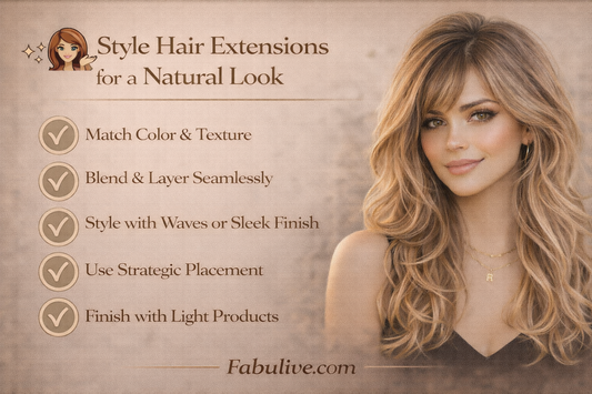 How to Style Hair Extensions for a Natural Look