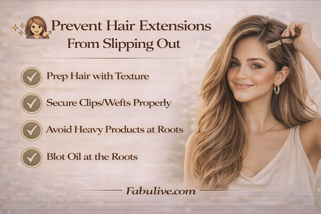 How to Prevent Hair Extensions from Slipping Out