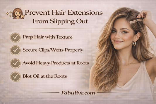 How to Prevent Hair Extensions from Slipping Out