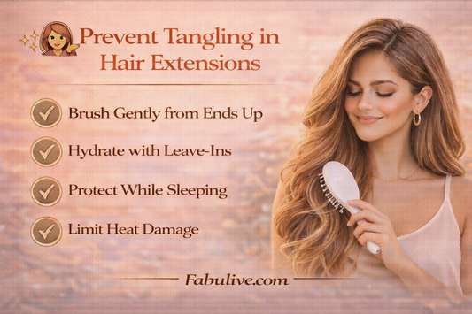 How to Prevent Tangling in Hair Extensions