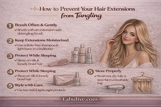 How to Prevent Your Hair Extensions from Getting Tangled