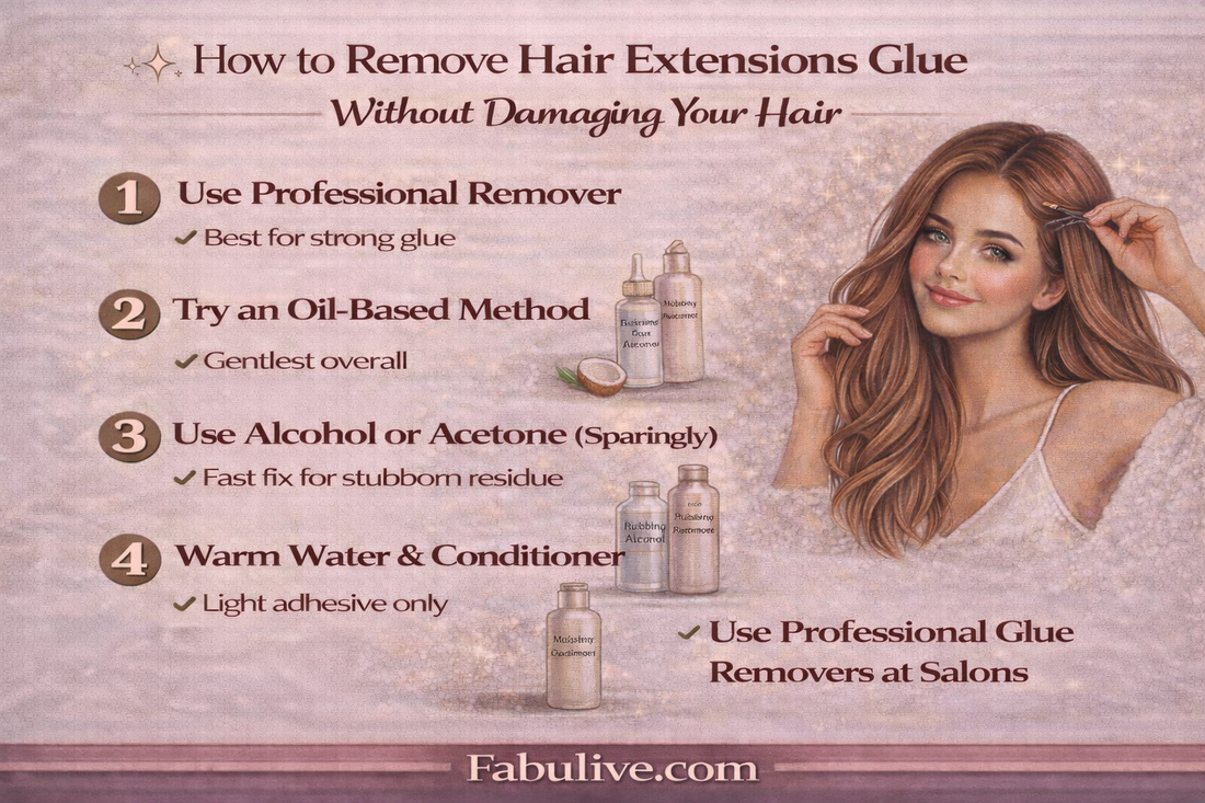 How to Remove Hair Extensions Glue Without Damaging Your Hair