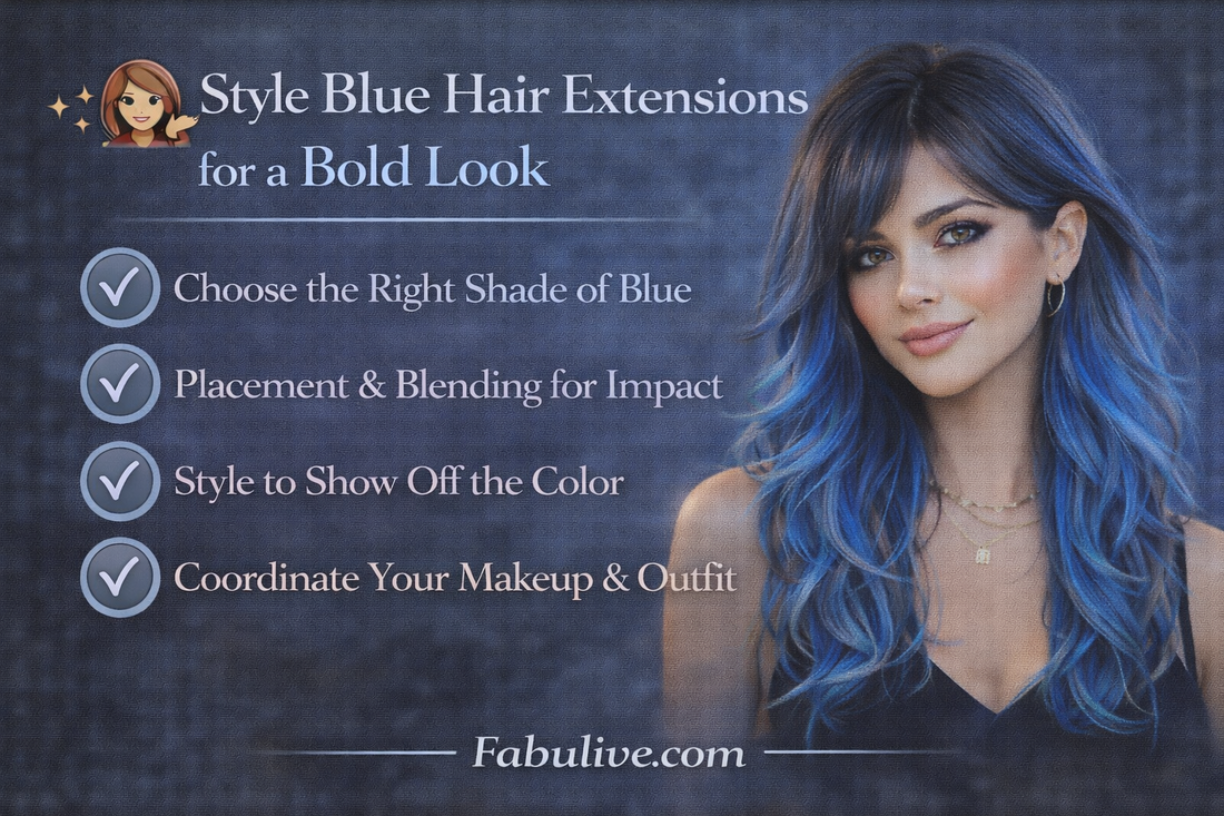 How to Style Blue Hair Extensions for a Bold Look