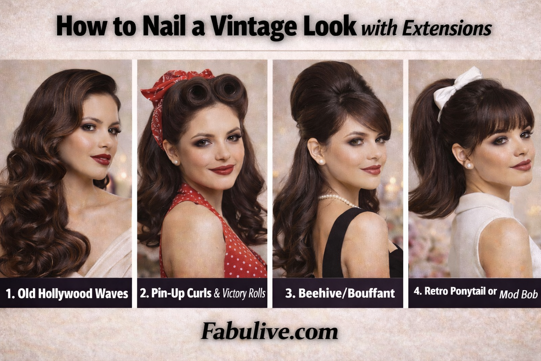 Retro Hair: How to Nail a Vintage Look with Extensions
