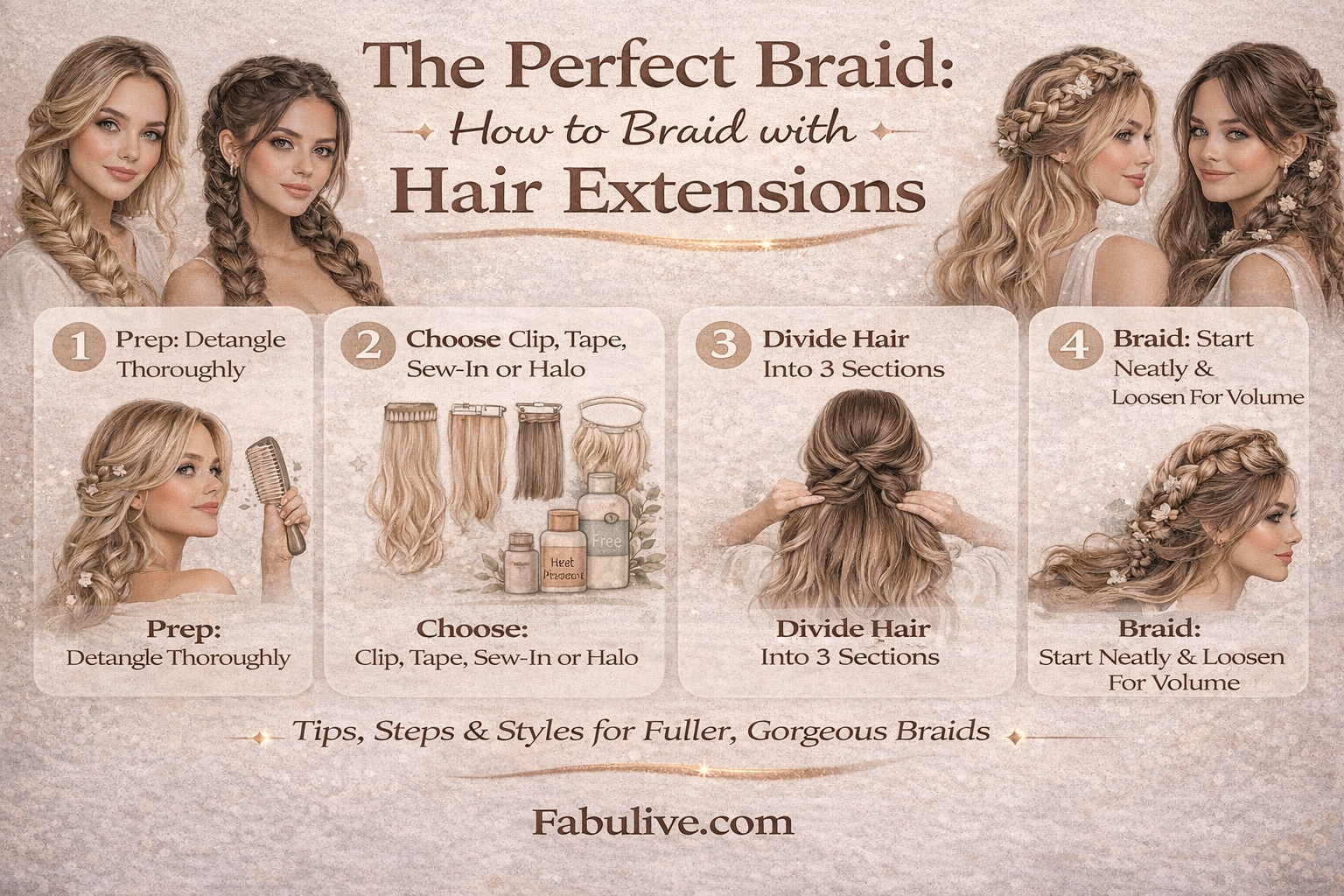 The Perfect Braid: How to Braid with Hair Extensions – Fabulive