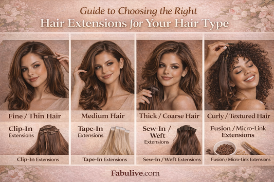 The Ultimate Guide to Choosing the Perfect Hair Extensions for Your Hair Type