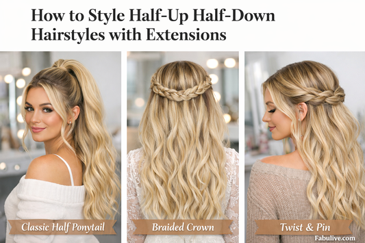 How to Style Half-Up Half-Down Hairstyles with Extensions