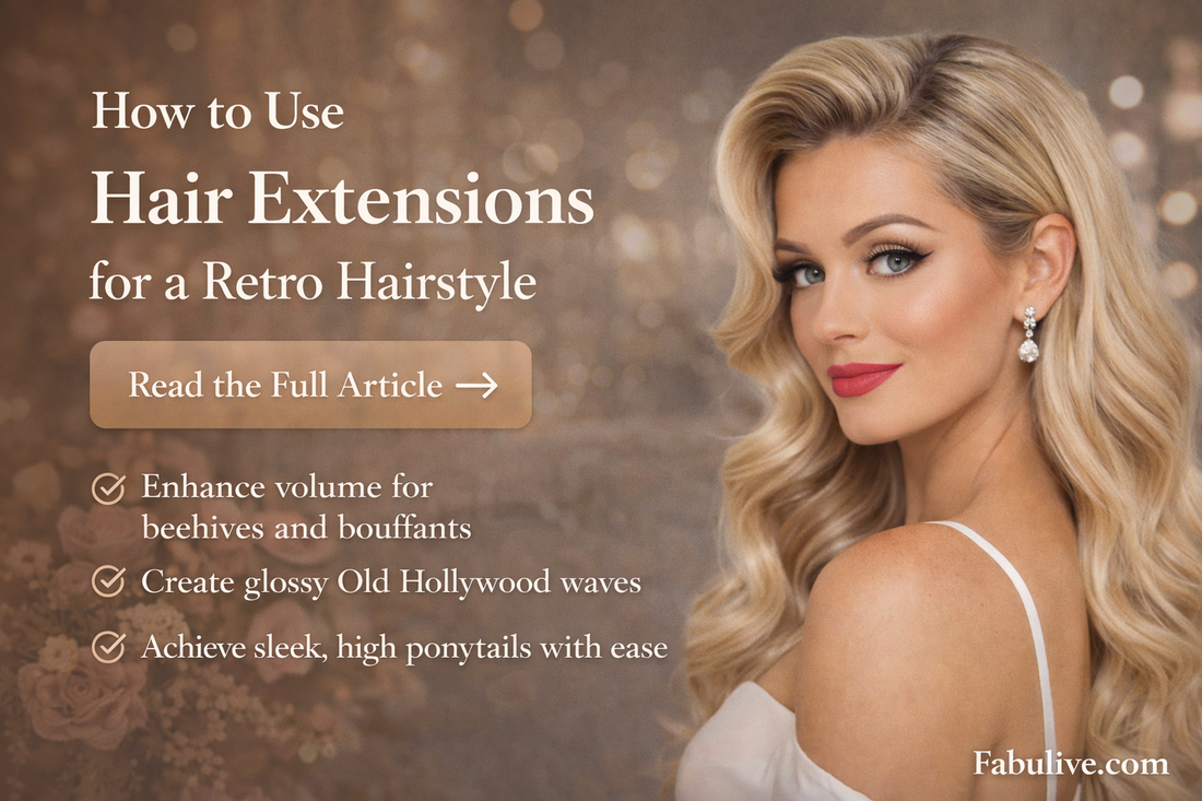 How to Use Hair Extensions for a Retro Hairstyle