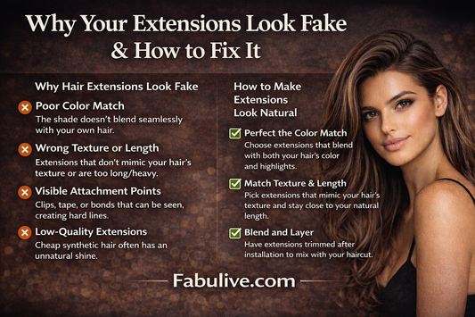 Why Your Hair Extensions Look Fake &amp; How to Fix It