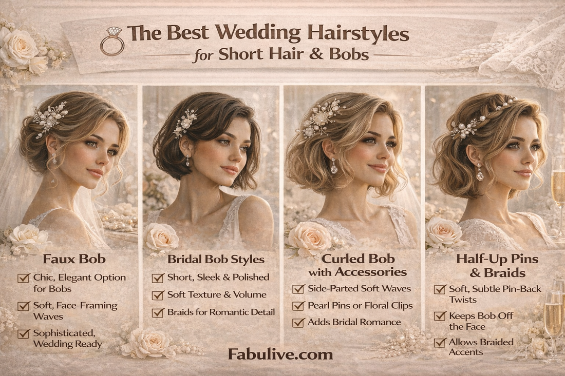 The Best Wedding Hairstyles for Short Hair & Bobs