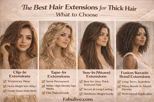 The Best Hair Extensions for Thick Hair – What to Choose