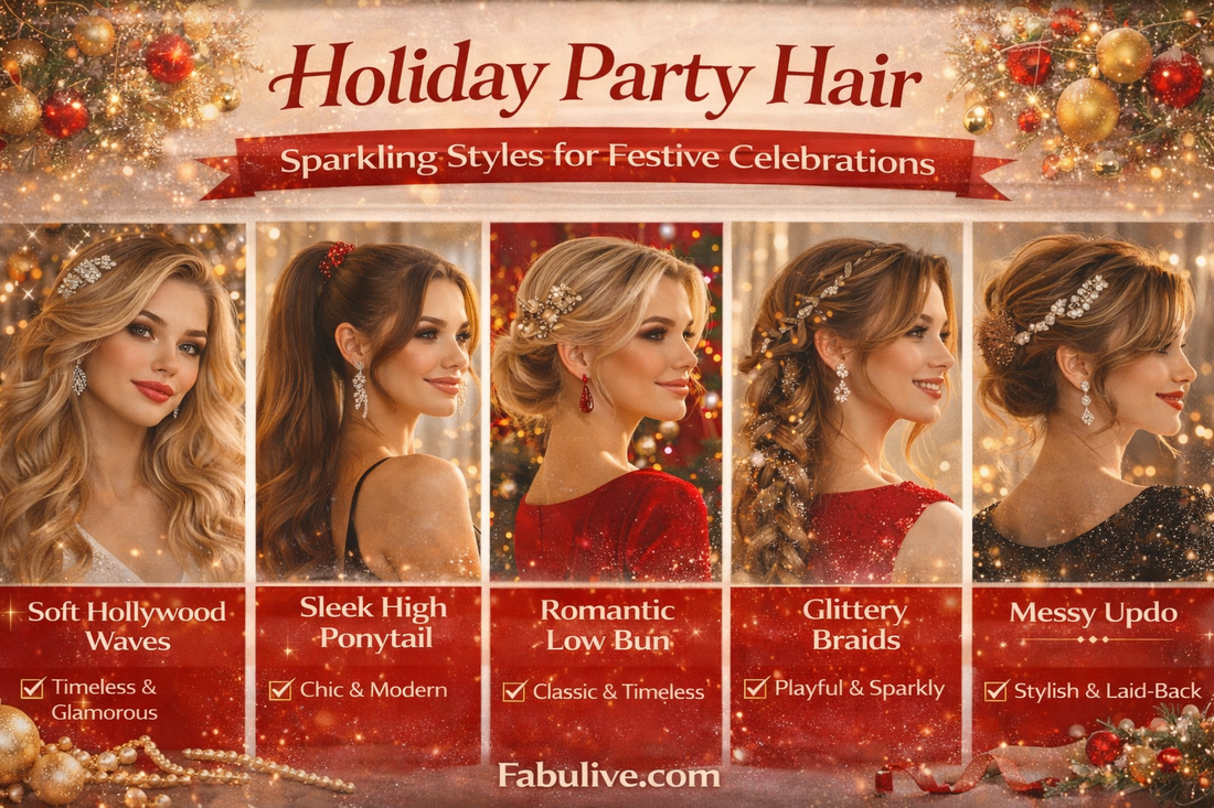 Holiday Party Hair: Sparkling Styles for Festive Celebrations