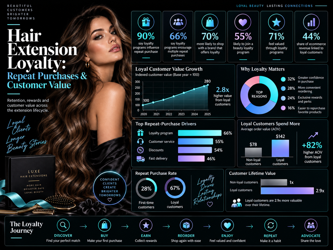 Hair Extension Loyalty: Repeat Purchases & Customer Value