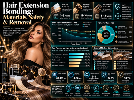 Hair Extension Bonding: Materials, Safety & Removal