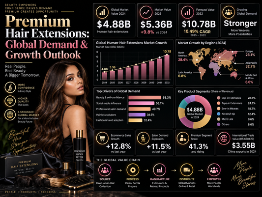 Premium Hair Extensions: Global Demand & Growth Outlook