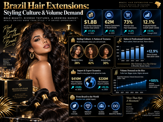 Brazil Hair Extensions: Styling Culture & Volume Demand
