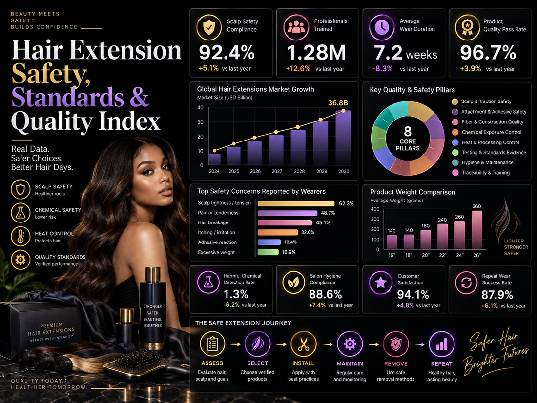 Hair Extension Safety, Standards & Quality Index