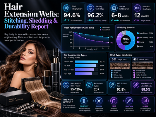 Hair Extension Wefts: Stitching, Shedding & Durability Report