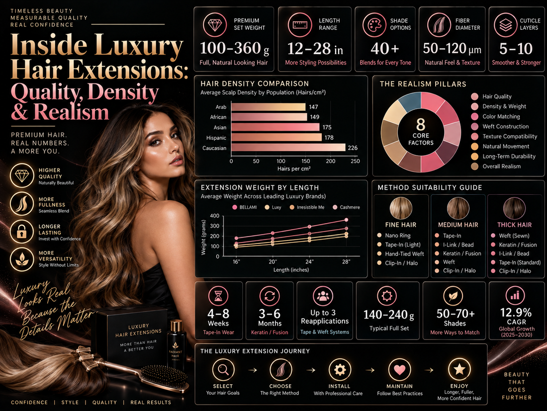 Inside Luxury Hair Extensions: Quality, Density &amp; Realism
