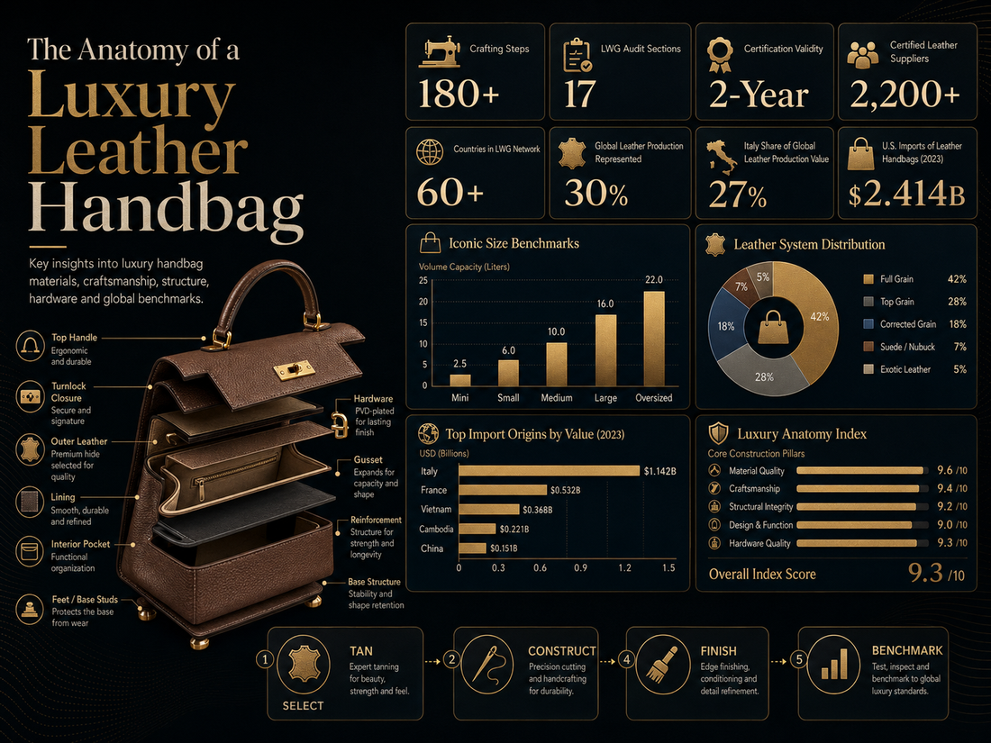 The Anatomy of a Luxury Leather Handbag