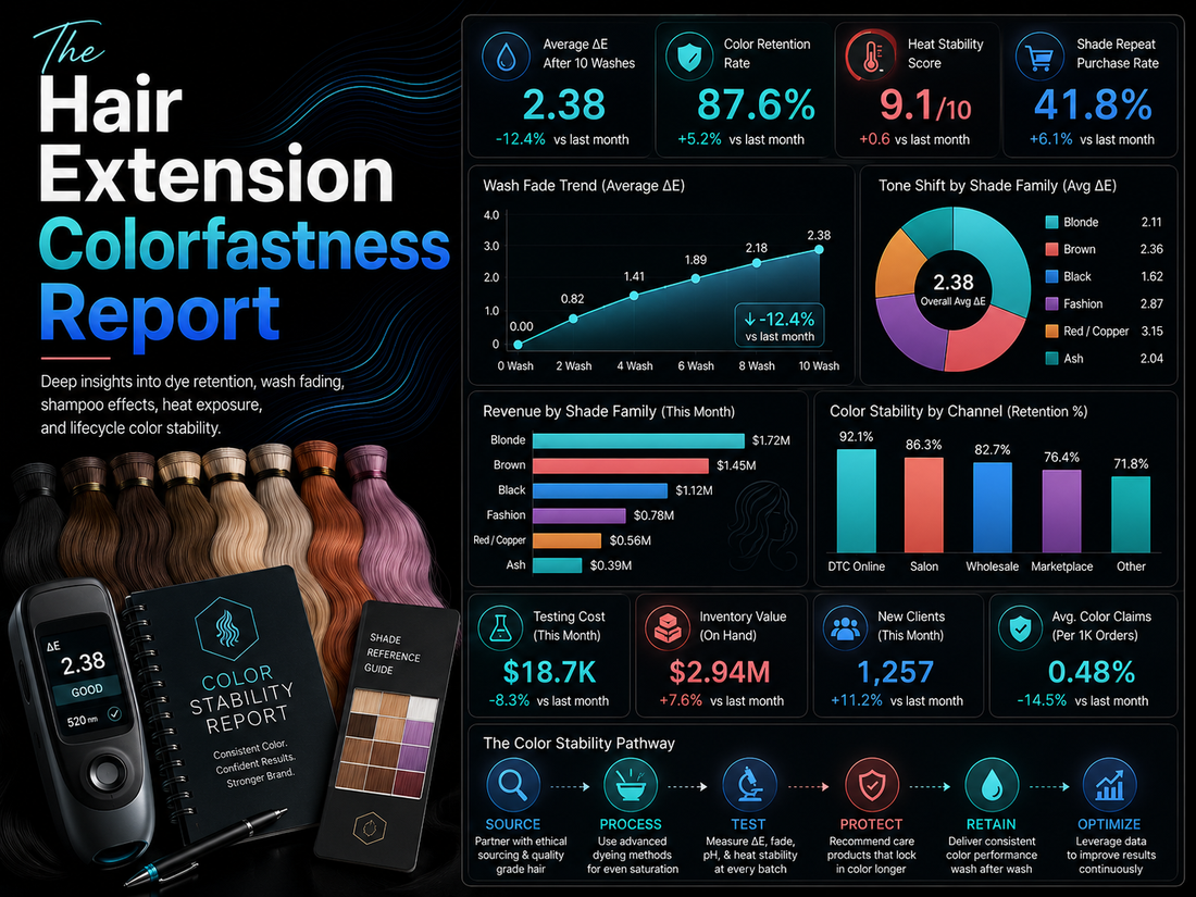The Hair Extension Colorfastness Report