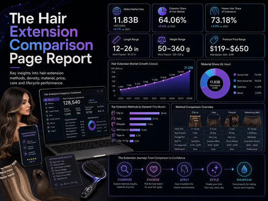 The Hair Extension Comparison Page Report