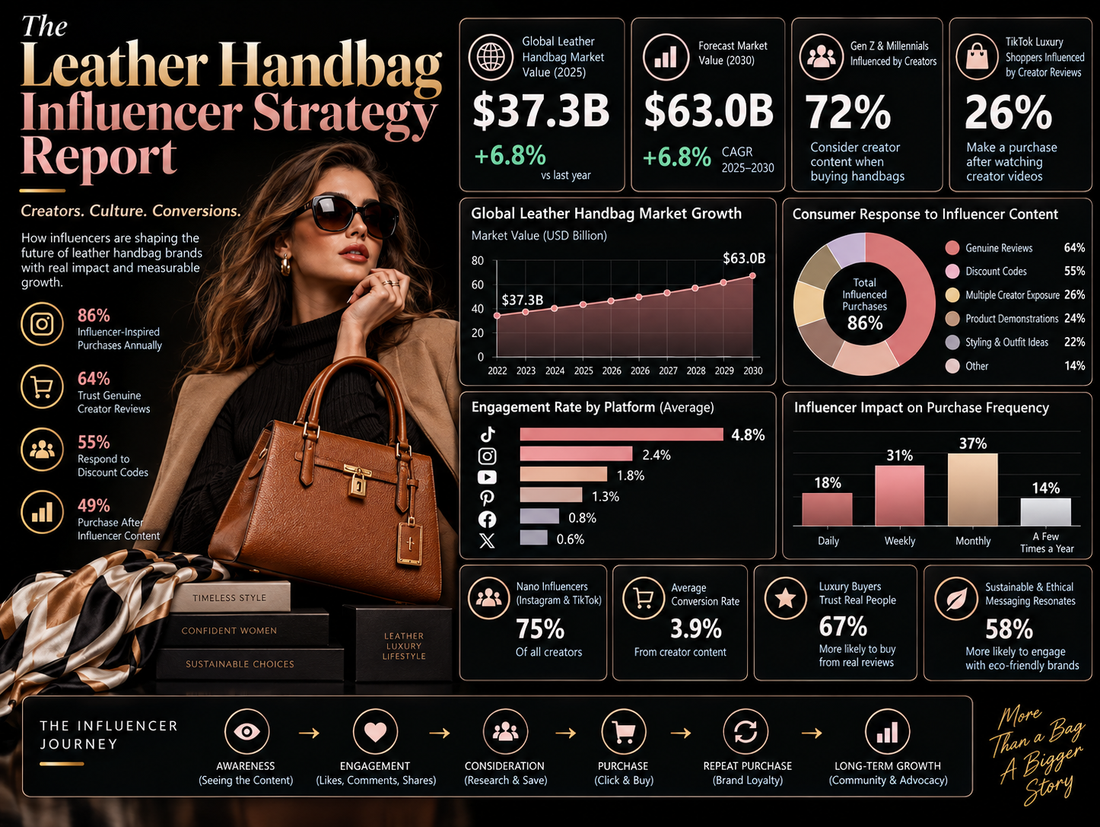 The Leather Handbag Influencer Strategy Report