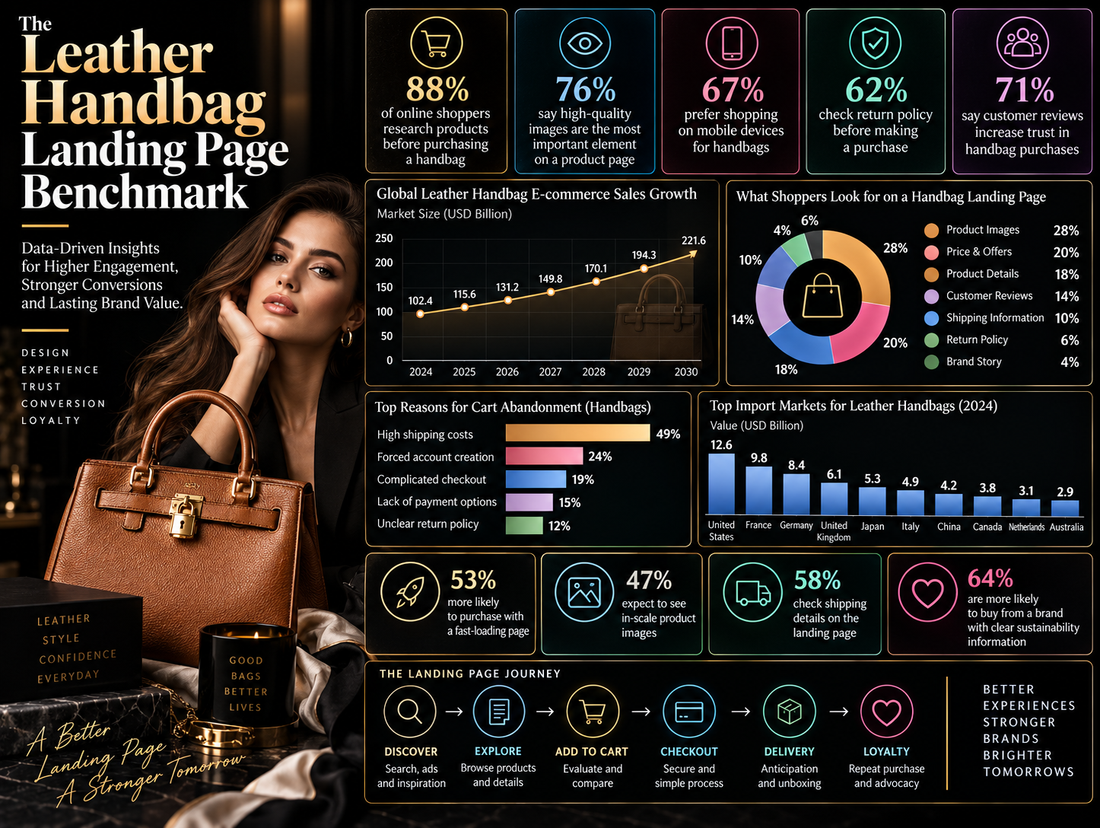 The Leather Handbag Landing Page Benchmark