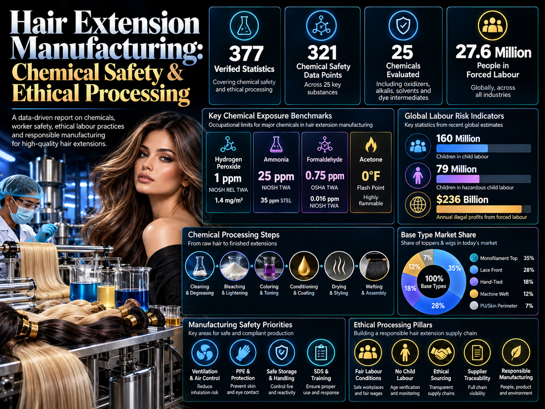 Hair Extension Manufacturing: Chemical Safety & Ethical Processing