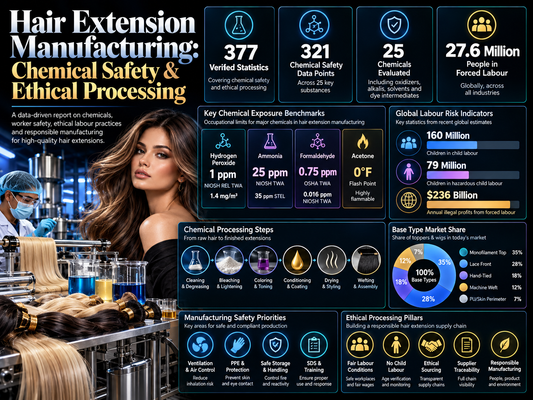 Hair Extension Manufacturing: Chemical Safety & Ethical Processing