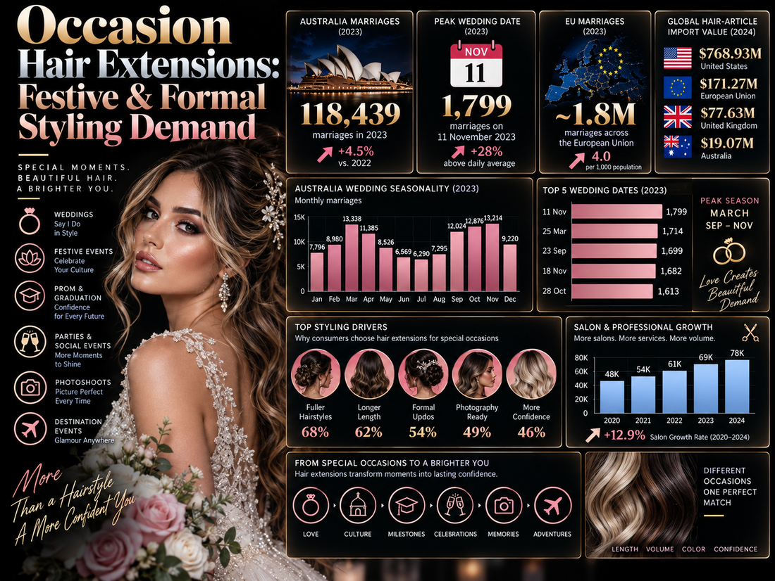 Occasion Hair Extensions: Festive & Formal Styling Demand