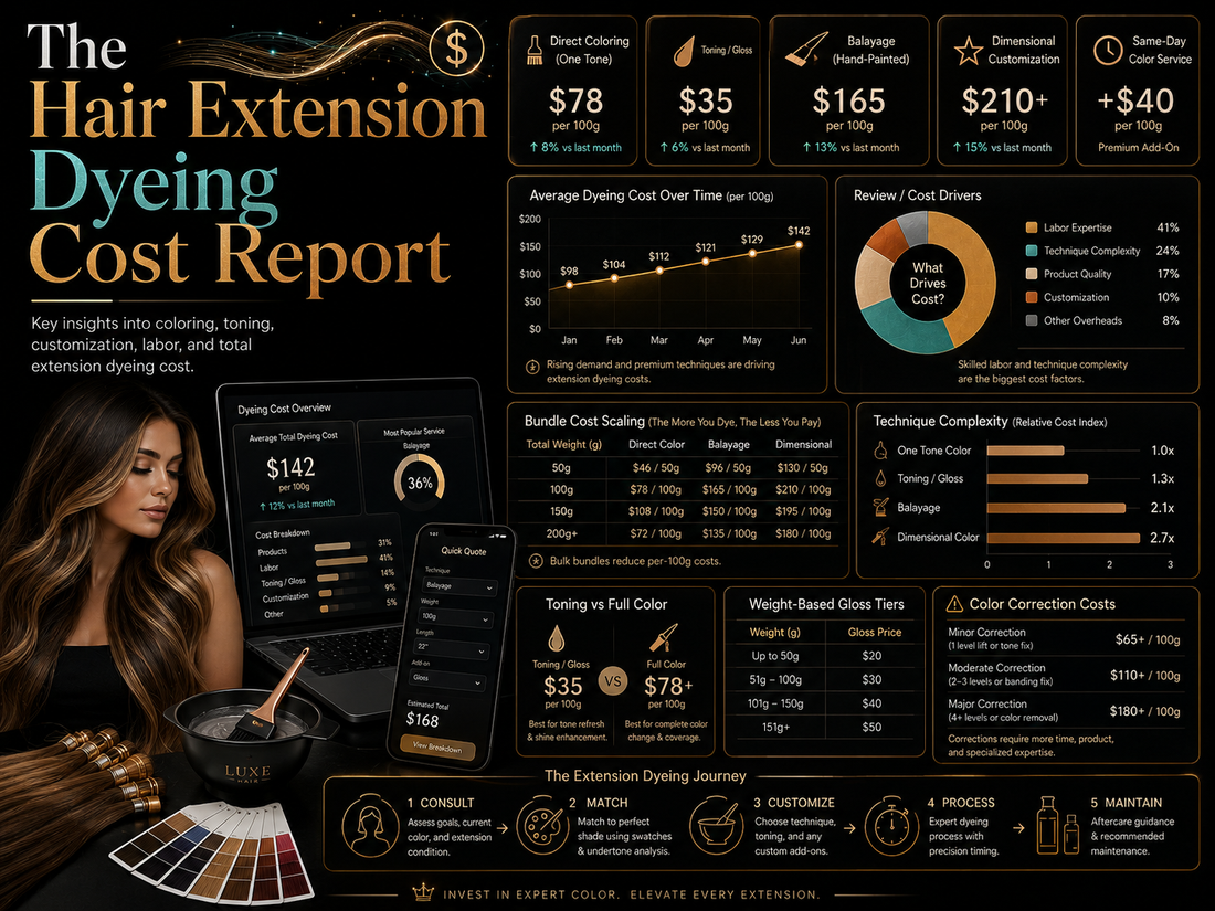 The Hair Extension Dyeing Cost Report