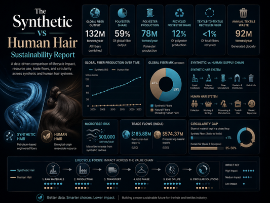 The Synthetic vs Human Hair Sustainability Report