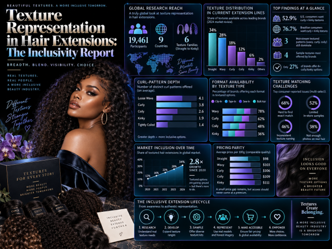 Texture Representation in Hair Extensions: The Inclusivity Report