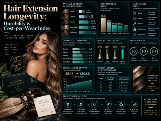 Hair Extension Longevity: Durability & Cost-per-Wear Index