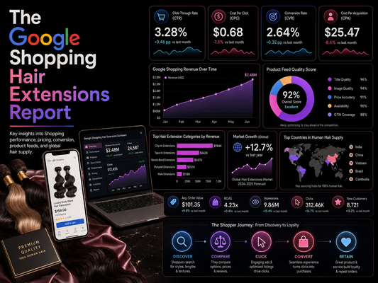 The Google Shopping Hair Extensions Report