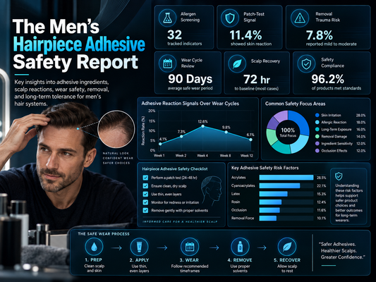 The Men’s Hairpiece Adhesive Safety Report