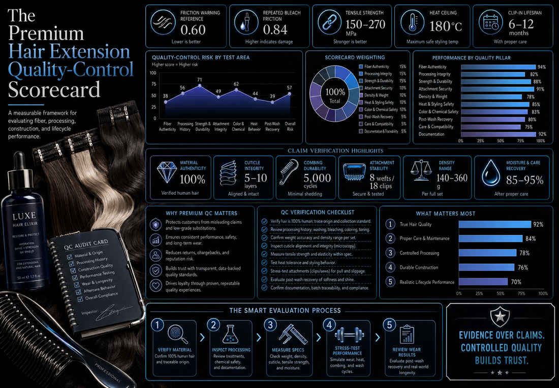 The Premium Hair Extension Quality-Control Scorecard