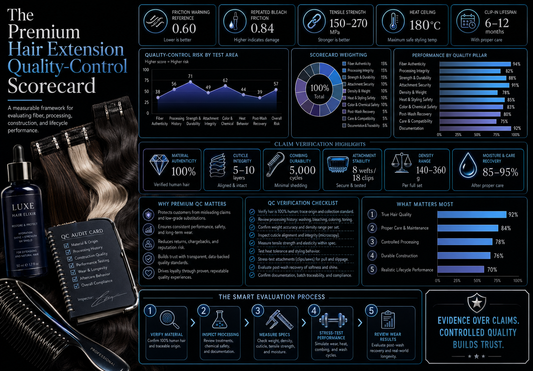 The Premium Hair Extension Quality-Control Scorecard