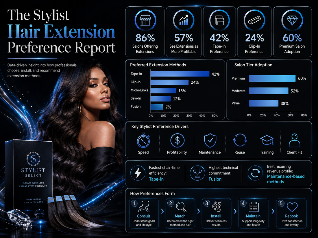 The Stylist Hair Extension Preference Report