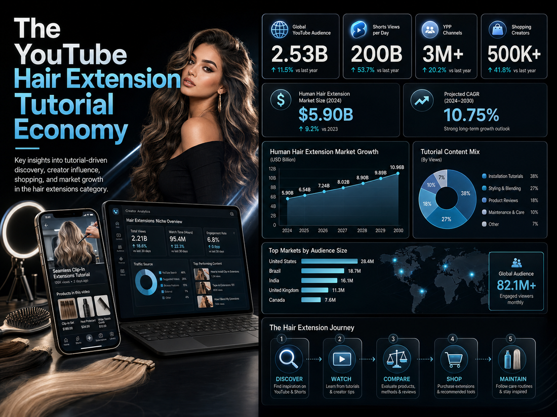 The YouTube Hair Extension Tutorial Economy