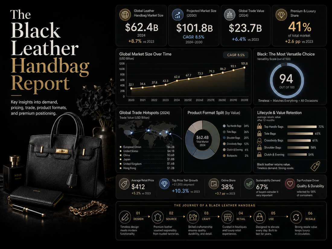 The Black Leather Handbag Report